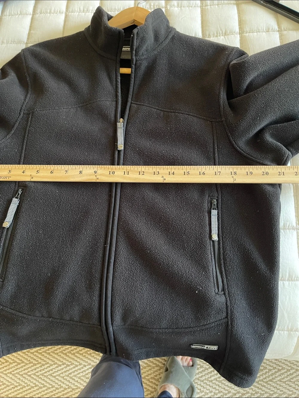REI Kids Black Full-Zip Fleece Jacket